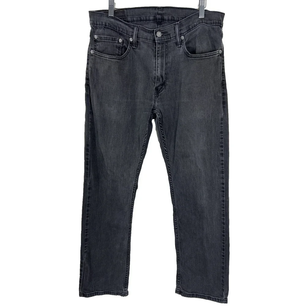 Levis 559 Mens Jeans Actual Size W‎ 34 x L 29 Faded Black Straight Relaxed A75